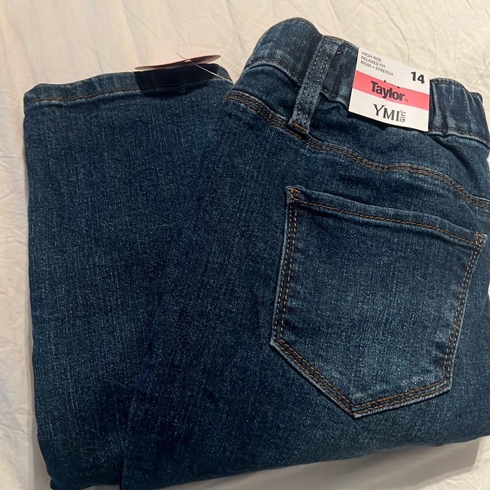 Size 14 big girls blue denim jeans brand new with tags